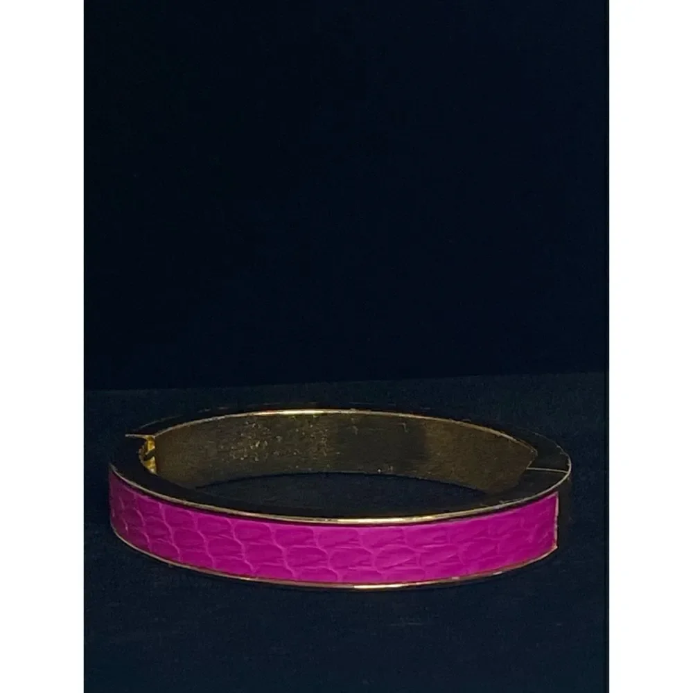 J. Crew Gold Overlay and Leather Bracelet